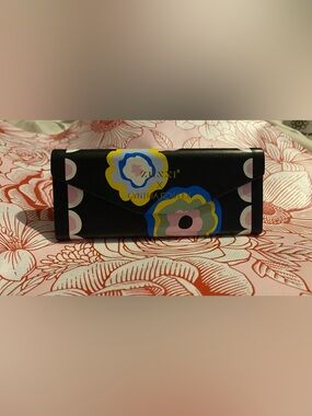 Black Floral Eyeglass Case - Cynthia Rowley